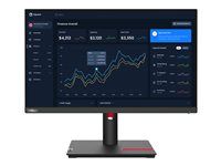 LED monitor - 22" (21.5" zobraziteľný) - 1920 x 1080 Full HD (1080p) @ 60 Hz - IPS - 250 cd/m² - 1000:1 - 4 ms - HDMI, VGA, DisplayPort - havrania čerň - pre ThinkCentre neo 70t 11YU; ThinkPad P15 Gen 2 20YQ