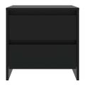 vidaXL Nočné stolíky 2 ks čierne 45x34,5x44,5 cm drevotrieska