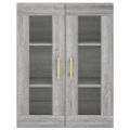 vidaXL Vysoká skrinka sivý dub sonoma 69,5x34x180 cm spracované drevo