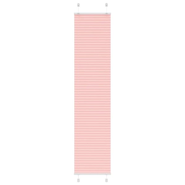 vidaXL Plisovaná roleta ružová 50x200 cm šírka látky 49,4 cm polyester