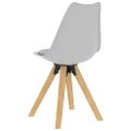 vidaXL 5-dielna jedálenská súprava 120x60 cm sivá
