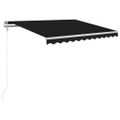 vidaXL Automatická zaťahovacia markíza 300x250 cm antracitová