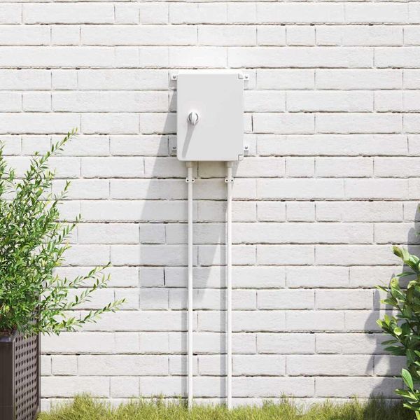 vidaXL Ovládacia skriňa Sivá 25 x 13 x 24 cm ABS plast