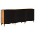vidaXL Servírovacia skriňa 3 ks 60 x 33,5 x 75 cm Masívne mango drevo