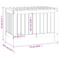 vidaXL Záhradný úložný box 76x42,5x54 cm masívna borovica