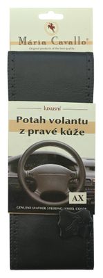 Potah volantu omotávací z pravej kože AX čierny