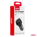 Nabíjačka do auta QC+PD 38W USB-A + USB-C AMiO-04283