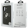 Obal Karl Lagerfeld Silicone Karl&Choupette Ring MagSafe pre iPhone 17 čierny