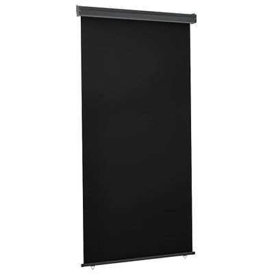 vidaXL Bočná markíza na balkón 125x250 cm, čierna