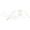 vidaXL Fóliovník s oceľovým rámom biely 32 m² 8x4x2 m