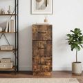 vidaXL Zásuvkový kabinet 33 x 34,5 x 87 cm Kompozitné drevo Dymový dub