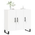 vidaXL Komoda biela 90x34x80 cm kompozitné drevo