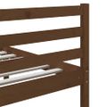 vidaXL Posteľný rám medový masívne drevo 75x190 cm malé jednolôžko