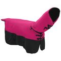 vidaXL Plášť pre kone Ružová a čierna 95 cm Polyester