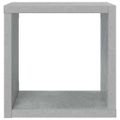 vidaXL Nástenné police 4 ks betónovo-sivé 22x15x22 cm