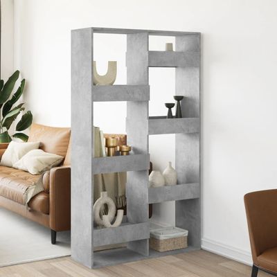 vidaXL Deliaca stena betónová sivá 100x33x175 cm kompozitné drevo