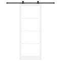 vidaXL Posuvné dvere ORKDAL 93 x 232 cm Biela a čierna