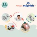 Magnetické zvieratká Magimals Wheely Zajac / Krava