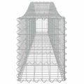 vidaXL Oblúkový gabionový kôš 10 ks 400x30x40/60 cm pozinkované železo