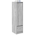 vidaXL Highboard Grey Sonoma 29,5x34x119,5 cm Engineered Wood