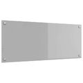 vidaXL Kuchynský obklad Svetlosivá 100 x 40 cm tvrdené sklo