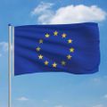 vidaXL Európska vlajka a stĺp 6 m hliníková