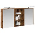 vidaXL Set kabinetov do kúpeľne 3 ks 126 x 16 x 62.5 cm