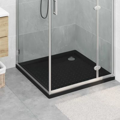 vidaXL Sprchová základná vanička s bodkami 90 x 90 x 4 cm ABS Čierna