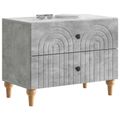 vidaXL Nočný stolík Betónovo sivá 62 x 34,5 x 48 cm Kompozitné drevo