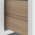 vidaXL Lavica do predsiene SANDNES biela 87x40x50 cm borovicový masív