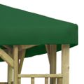 vidaXL Altánok 4x3 m, zelený