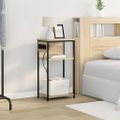 vidaXL Nočný stolík Sonoma dub 41 x 28 x 76 cm Kompozitné drevo