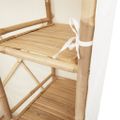 vidaXL Šatníková skriňa 110x45x170 cm bambus
