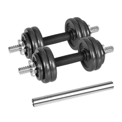 Činky litinové nastavitelné 15kg, REBEL ACTIVE RBA-2327-15