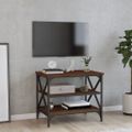vidaXL TV skrinka hnedý dub 60x40x50 cm spracované drevo