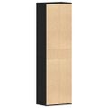 vidaXL Skrinka na topánky Čierny dub 54x34x183 cm Engineered Wood