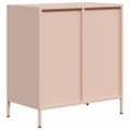 vidaXL Komoda ružová 68x39x73,5 cm oceľ valcovaná za studena