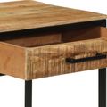 vidaXL Toaletný stolík Hnedá 100 x 40 x 120 cm Mangový masív