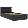 vidaXL Hydraulický posteľný rám+úložný priestor, LED, 90x200 cm