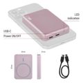 Powerbanka EMOS WI 522 /B0555S/, 5 000 mAh, 20 W+Wireless, lososová