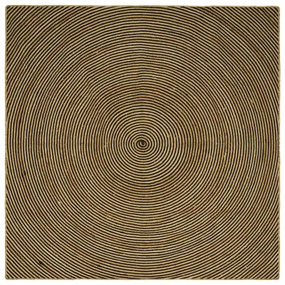 vidaXL Kusové koberce Čierna 200 x 200 cm Juta