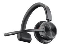 Voyager 4300 UC series - náhlavná súprava - náhlavná - Bluetooth - bezdrôtový, káblové - USB-C, USB-A cez adaptér Bluetooth - čierna - certifikované pre Microsoft Teams