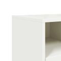 vidaXL TV skrinka biela 100,5x39x60,5 cm oceľ