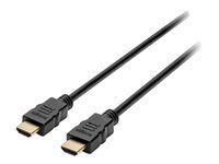 Vysoká rýchlosť - kábel HDMI s ethernetom - HDMI s kolíkmi (samec) do HDMI s kolíkmi (samec) - 1.83 m - čierna - podporuje 4K