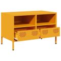 vidaXL TV skrinka horčicovožltá 68x39x43,5cm oceľ valcovaná za studena