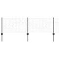 vidaXL Zvarené pletivo s podperami 10 x 0,4 m PVC potiahnutá oceľ Sivá