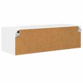 vidaXL Drevená skrinka 100,5 x 39 x 30 cm Vysoký lesk bielej