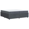 vidaXL Rám postele Tmavo šedá 200 x 200 cm látka