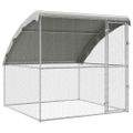 vidaXL Klietka pre sliepky Strieborná 2 x 2 x 2 m Pozinkovaná oceľ