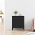 vidaXL Servírovacia skriňa Čierny dub 60 x 35 x 70 cm Kompozitné drevo